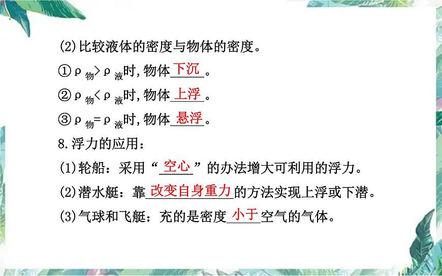 中考復(fù)習(xí)第十章浮力 優(yōu)質(zhì)課件第8頁(yè)