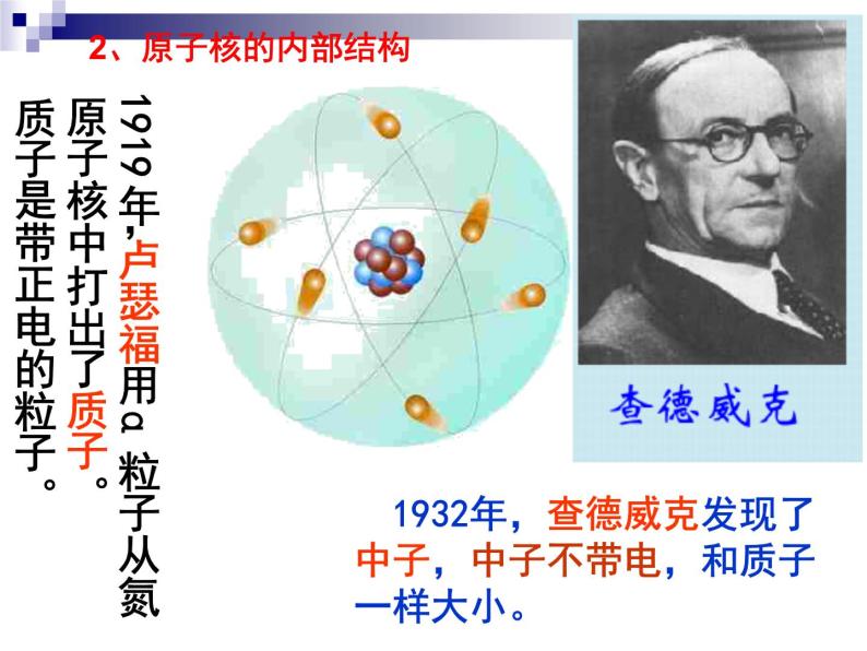 苏科版八年级下册物理 7.3探索更小的微粒 课件06