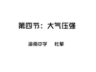 初中物理 沪教课标版 九年级上册 大气压强 省优课件