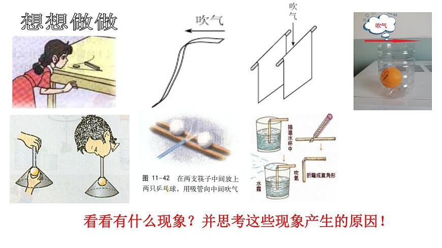 初中物理 滬教課標(biāo)版 九年級(jí)上冊(cè) 流體的壓強(qiáng)和流速 省優(yōu)課件第3頁(yè)