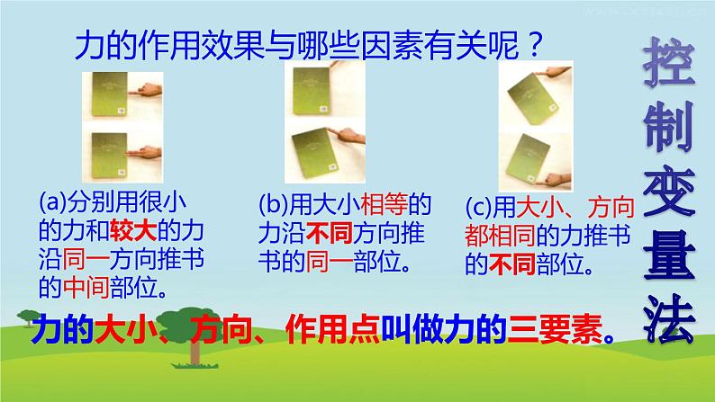 教科版物理八年级下册 7.2 力的描述 课件第6页