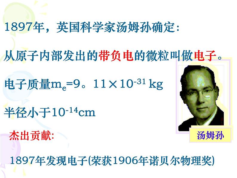 粤教版八年级下册物理 10.3 “解剖”原子 课件06
