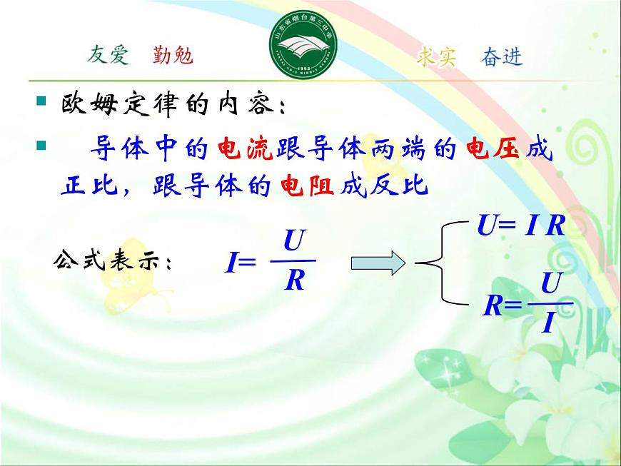 初中物理魯科版九年級上冊《歐姆定律及其應(yīng)用》部優(yōu)課件第8頁