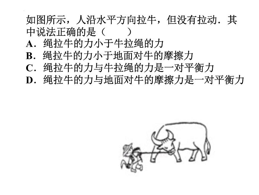 9.1二力平衡練習(xí)課件蘇科版物理八年級(jí)下冊(cè)第6頁(yè)