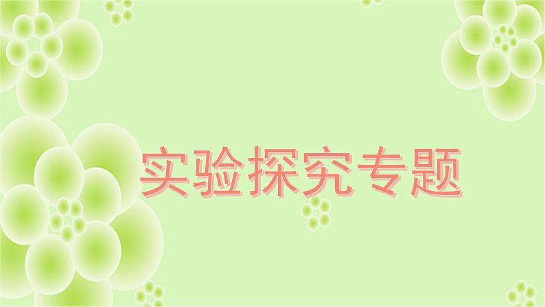 2022年中考物理复习 实验探究专题课件PPT第1页