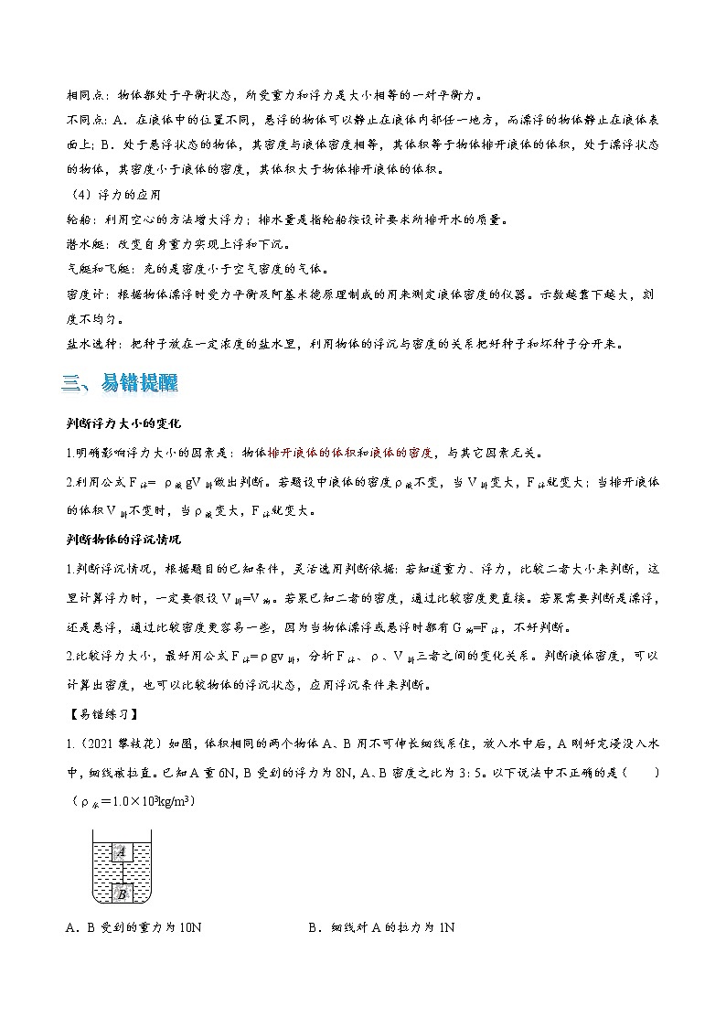 专题10 浮力综合问题(原卷版)第2页