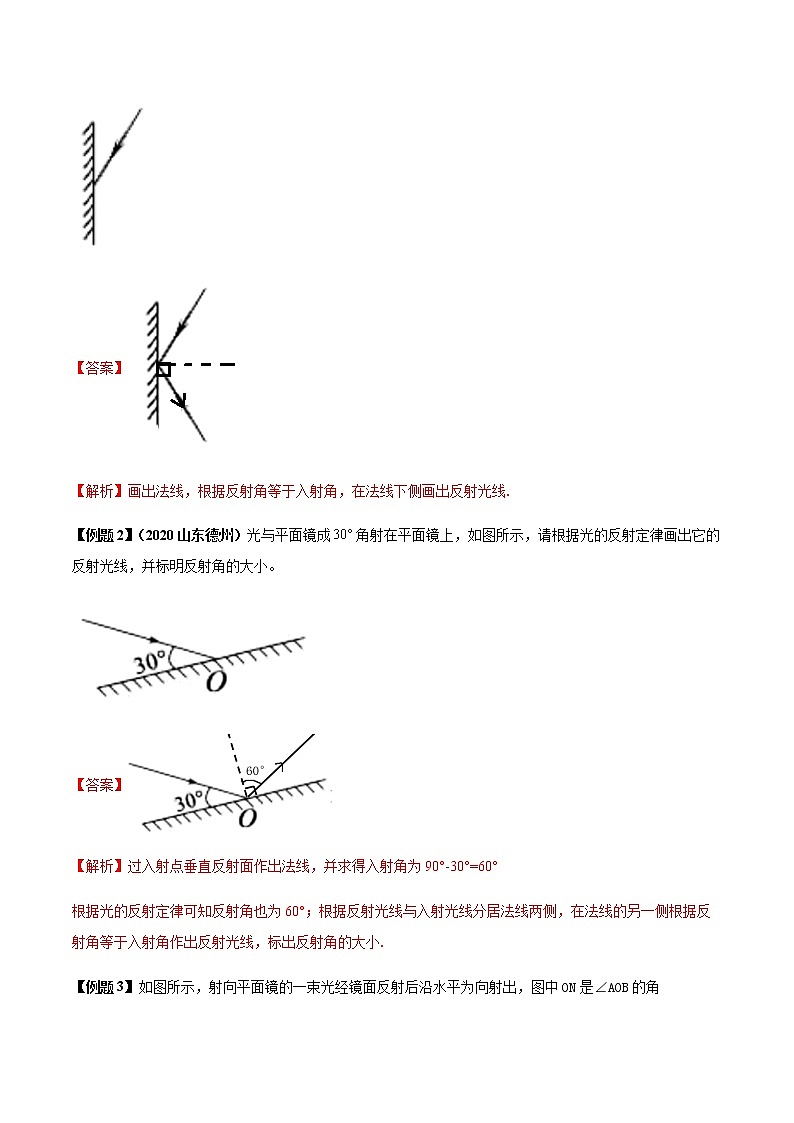 专题01 利用光的反射定律的作图题(解析版)第2页