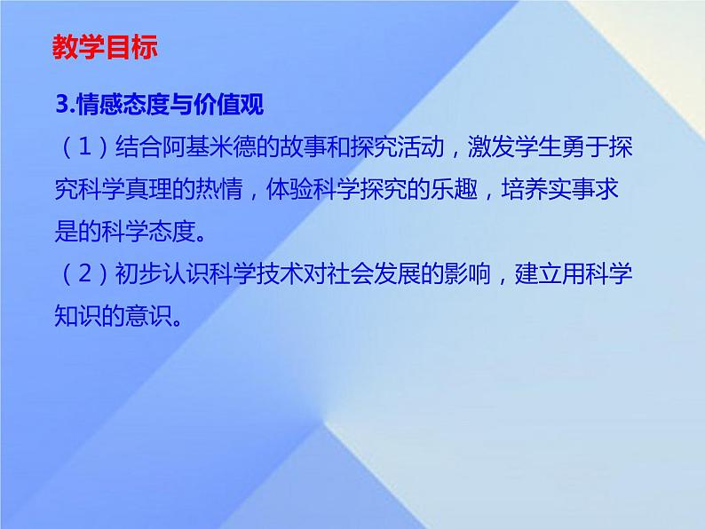 教科版八下物理 10.3 浮力的大小 课件第3页