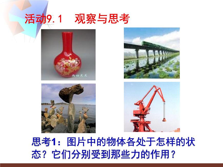 蘇科版八年級下冊物理 9.1二力平衡 課件第2頁