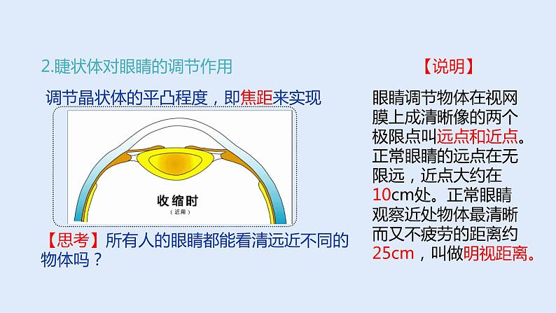 人教版八年级物理上册 5.4眼睛和眼镜 课件第5页