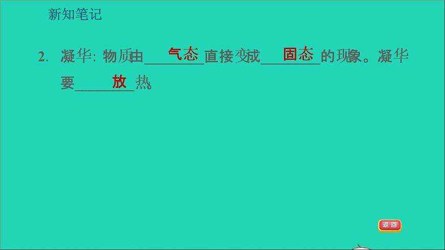 新版粵教滬版八年級(jí)物理上冊第4章物質(zhì)的形態(tài)及其變化4.4升華和凝華習(xí)題課件第7頁