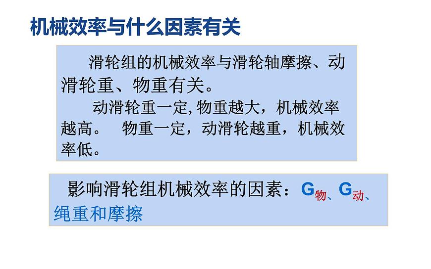 滬科版八年級物理下冊 10.5機械效率課件第7頁