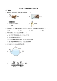八年级下学期物理期末考试试卷