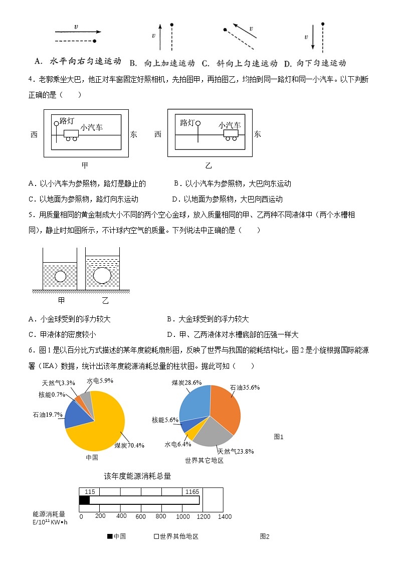 2022年廣東省廣州市荔灣區(qū)四中聚賢中學(xué)中考第三次模擬物理考試(word版含答案)第2頁(yè)