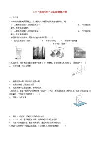 物理八年级上册第2节 光的反射当堂检测题