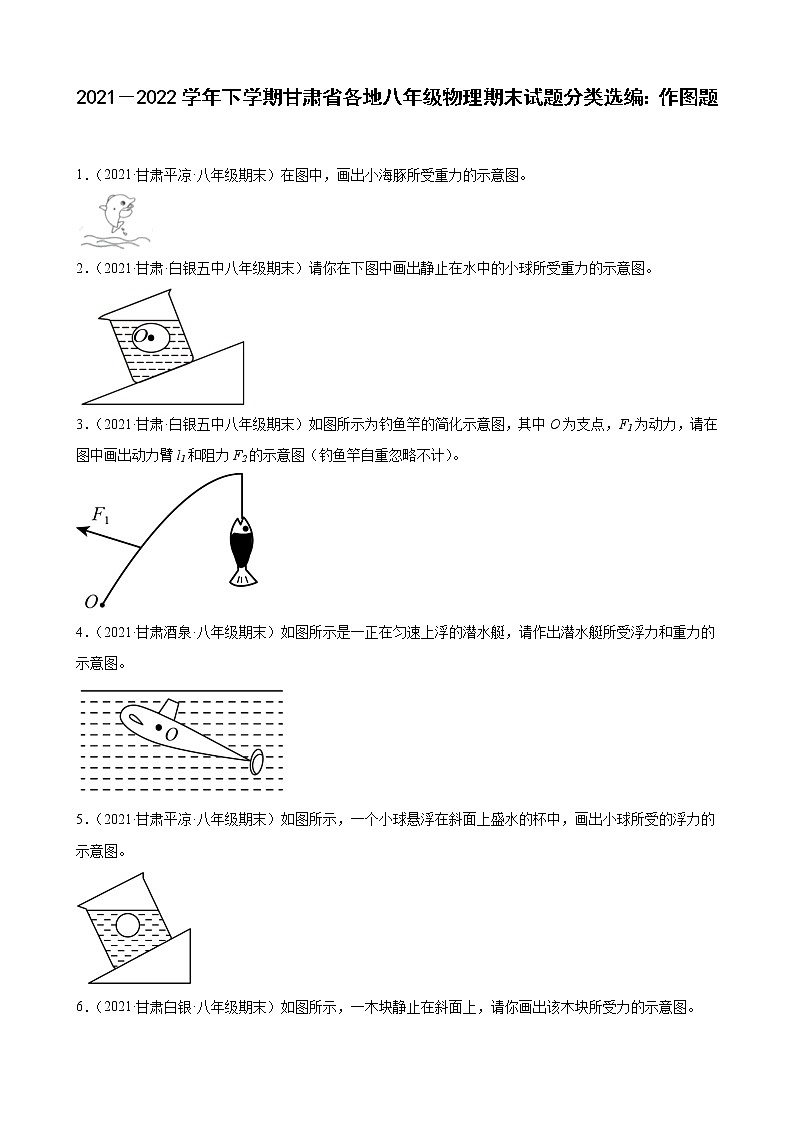 力學(xué)作圖題----甘肅省各地2021－2022學(xué)年八年級(jí)下學(xué)期物理期末試題分類選編第1頁(yè)