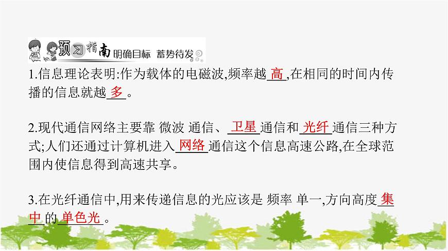人教版物理九年級下冊第21章第4節(jié) 越來越寬的信息之路　習(xí)題課件(共19張PPT)第2頁