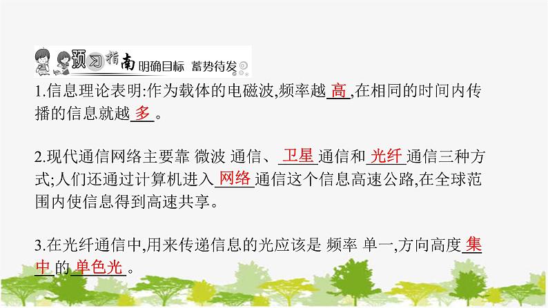 人教版物理九年级下册第21章第4节 越来越宽的信息之路 习题课件(共19张PPT)02