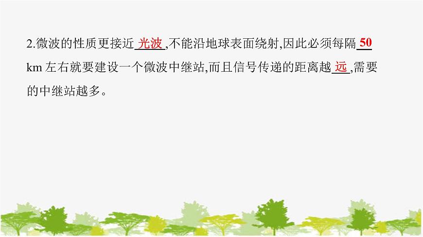 人教版物理九年級下冊第21章第4節(jié) 越來越寬的信息之路　習(xí)題課件(共19張PPT)第4頁
