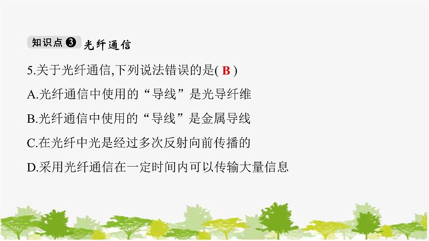人教版物理九年級下冊第21章第4節(jié) 越來越寬的信息之路　習(xí)題課件(共19張PPT)第7頁