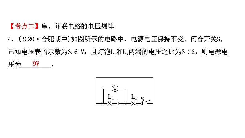 2022 人教版 九年级物理 第十六章电压电阻 习题课件(共19张PPT)第5页