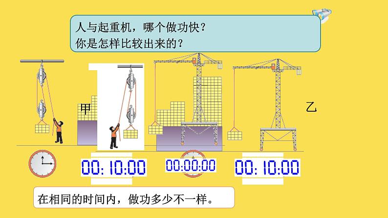 沪粤版初中物理九年级上册11.2怎样比较做功的快慢课件06
