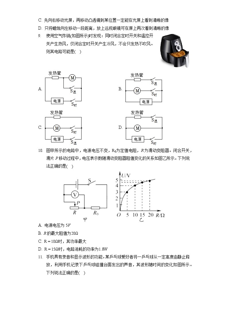 2022年江苏省苏州市中考物理试卷(含答案解析)第3页