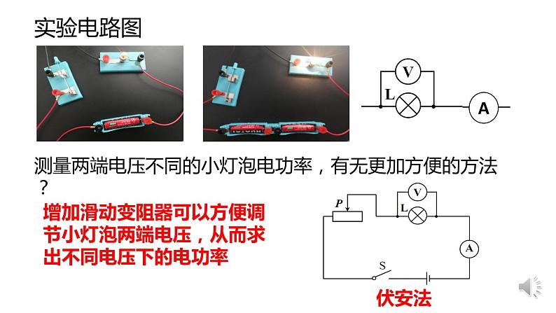 初中 初三 物理 测量小灯泡的的电功率 课件第6页