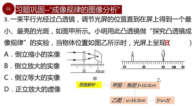 初中物理 凸透镜成像规律应用(习题课)课件07