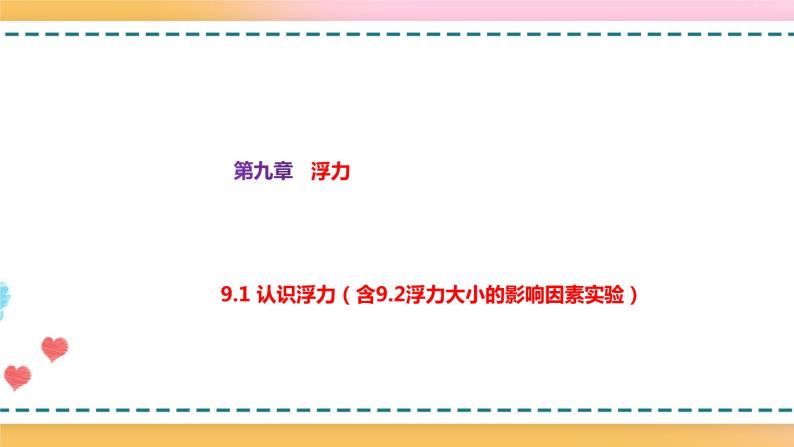 沪科版八下物理9.1 认识浮力 课件+练习01