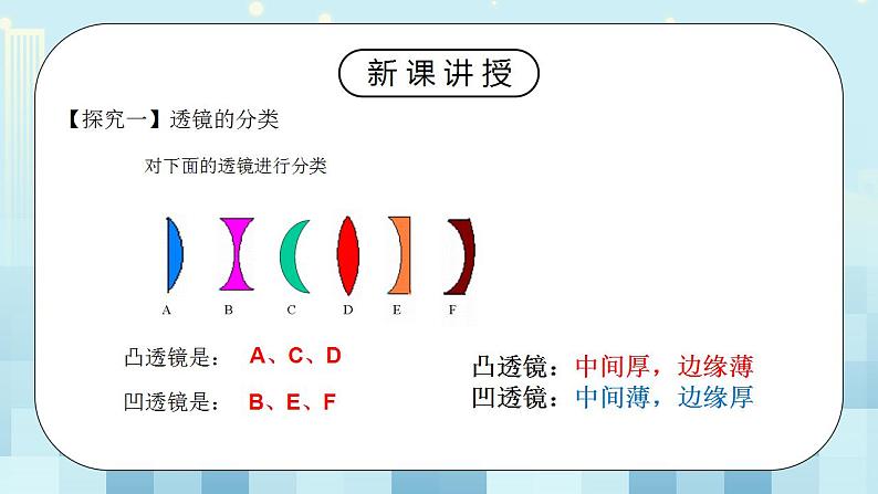人教版8上物理第五章第1节《透镜》课件+教案+同步练习07