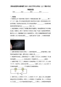 河南省漯河市郾城区2021-2022学年九年级(上)期末考试物理试题(word版含答案)