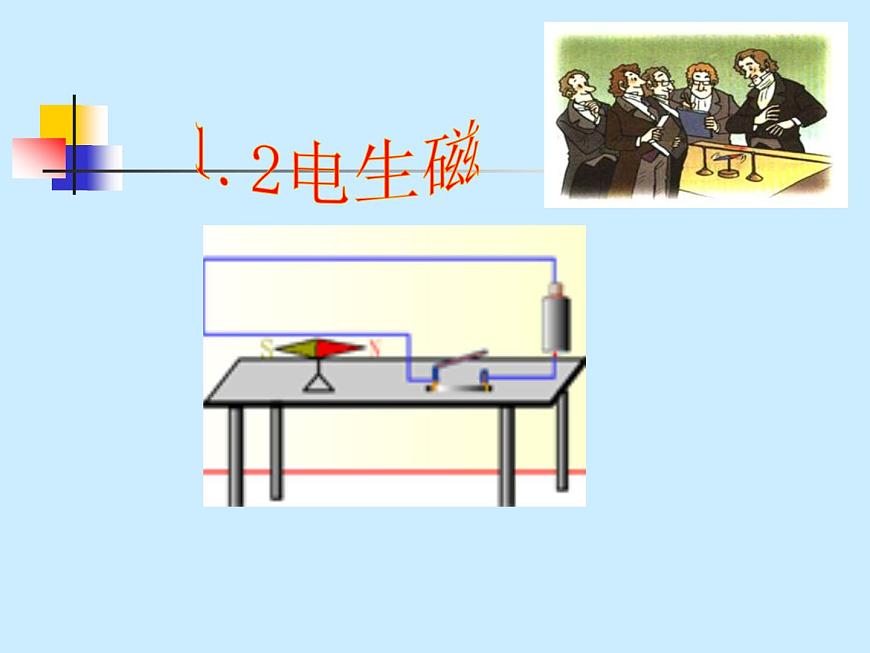 人教版九年級(jí)物理全冊(cè)--20.2電生磁-課件第1頁