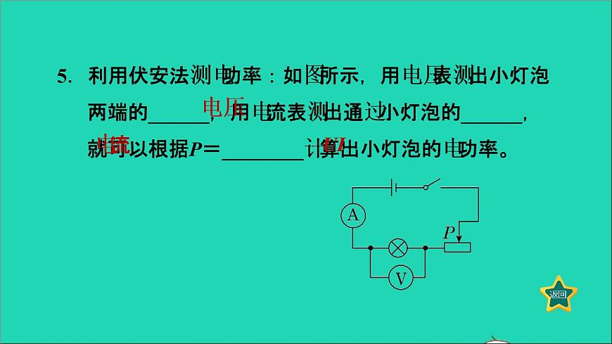 2022九年級物理上冊第6章電功率6.4燈泡的電功率習(xí)題課件新版教科版第7頁