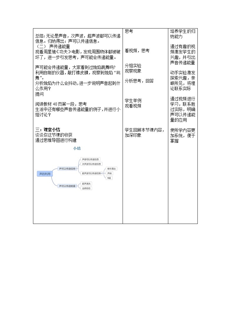 八年级上册 声现象在科技中的应用 优质教案02