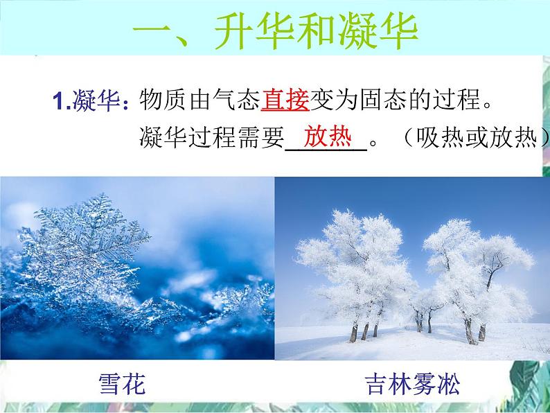北师大版 八年级上册 升华和凝华 课件05