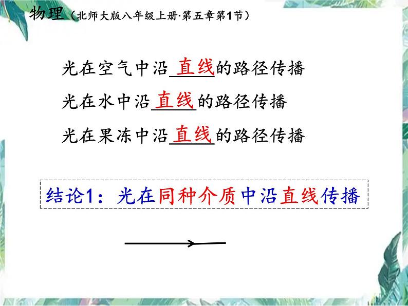 北师大版 八年级上册 光的传播优质课件第5页