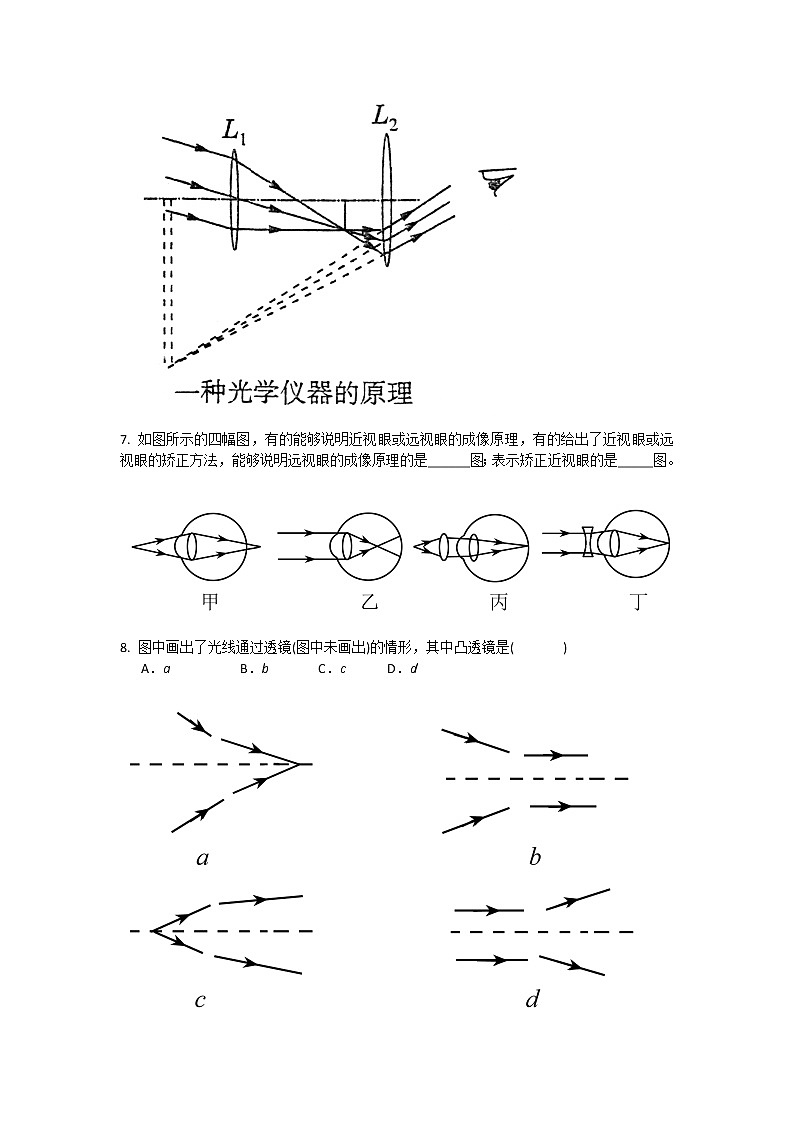 人教版八年級(jí)上冊(cè) 第五章 透鏡及其應(yīng)用 同步測(cè)試題 含答案第3頁(yè)