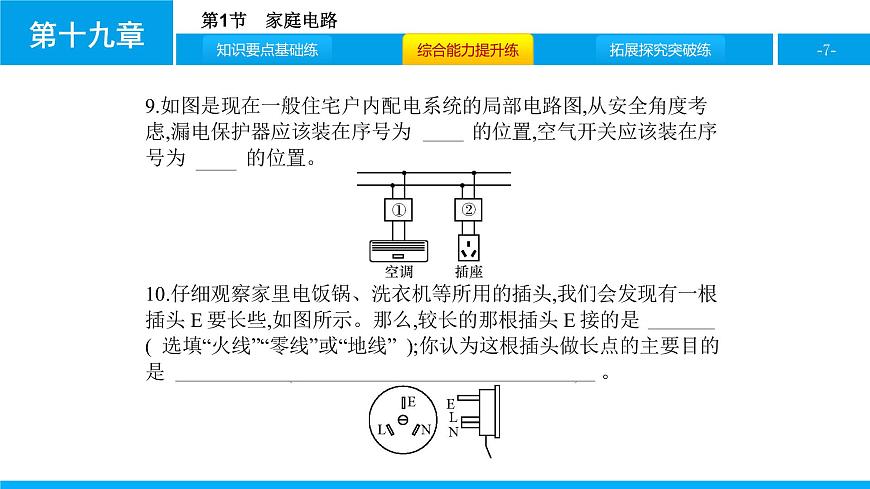 物理人教版九年級下冊同步教學(xué)課件第19章 第1節(jié) 家庭電路第7頁