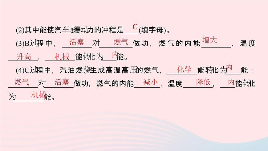 物理人教版九年級(jí)上冊(cè) 同步教學(xué)課件第14章 內(nèi)能的利用 素養(yǎng)提升第7頁(yè)