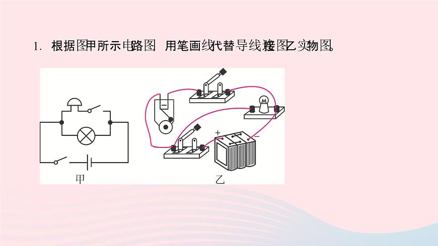 物理人教版九年級(jí)上冊 同步教學(xué)課件第15章 電流和電路 專題訓(xùn)練3 連實(shí)物圖畫電路圖第2頁