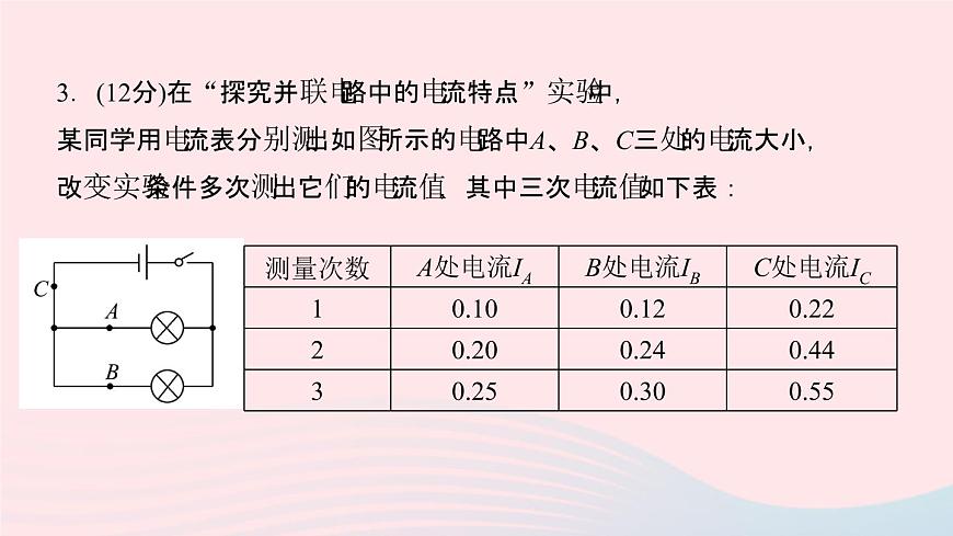 物理人教版九年級上冊 同步教學(xué)課件第15章 電流和電路 第5節(jié) 串并聯(lián)電路中電流的規(guī)律第8頁