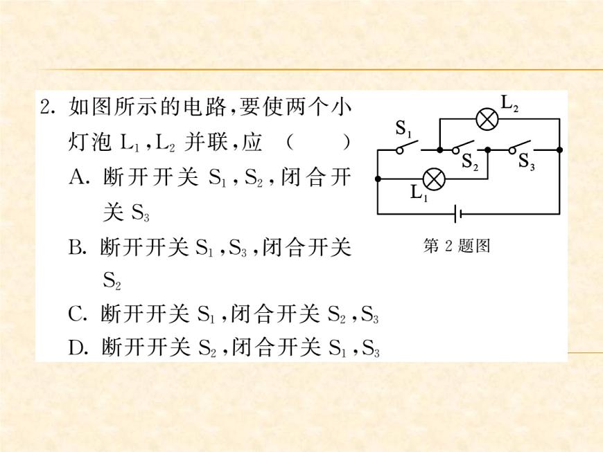 物理人教版九年級上冊同步教學課件專題5 串、并聯(lián)電路的識別與設計第4頁