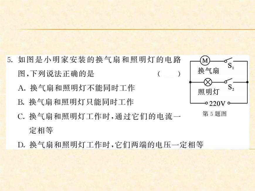 物理人教版九年級(jí)上冊(cè)同步教學(xué)課件綜合測(cè)試卷 第16章第6頁