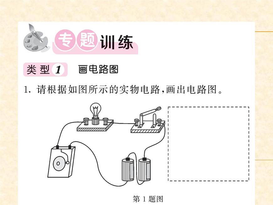 物理人教版九年級上冊同步教學課件專題4 畫電路圖、連實物圖第2頁
