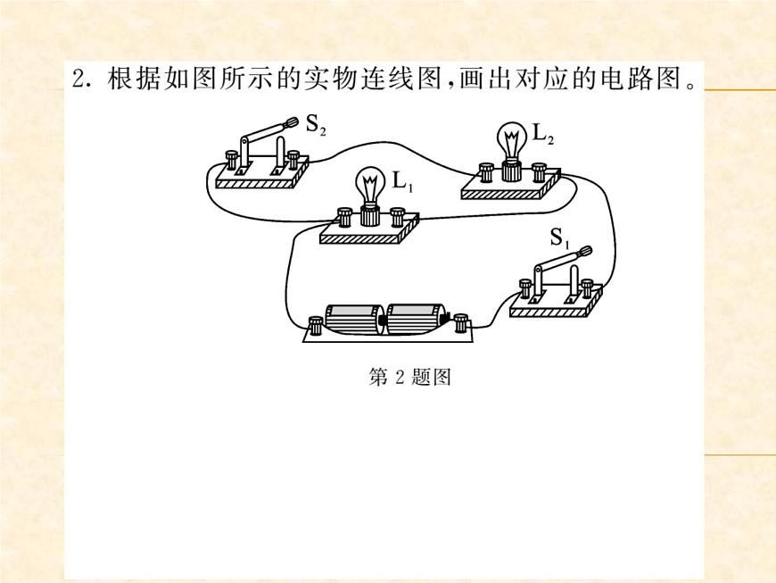 物理人教版九年級上冊同步教學課件專題4 畫電路圖、連實物圖第3頁