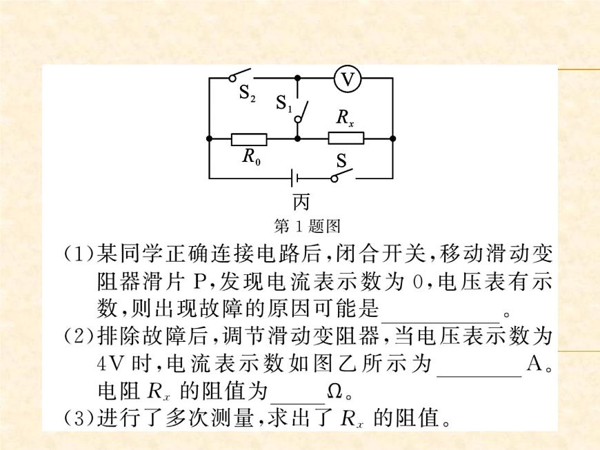 物理人教版九年級(jí)上冊(cè)同步教學(xué)課件專題7 變式法測(cè)電阻第3頁(yè)