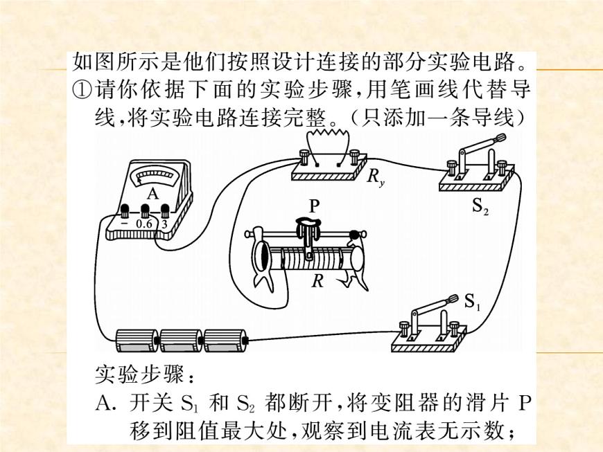 物理人教版九年級(jí)上冊(cè)同步教學(xué)課件專題7 變式法測(cè)電阻第8頁(yè)