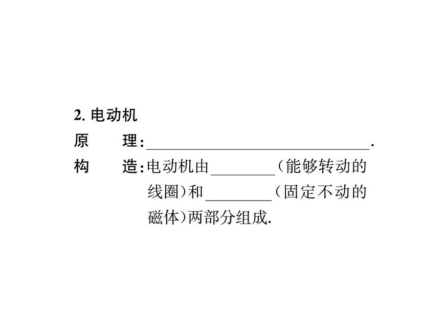 物理人教版九年級下冊同步教學課件第20章 第4節(jié) 電動機第3頁