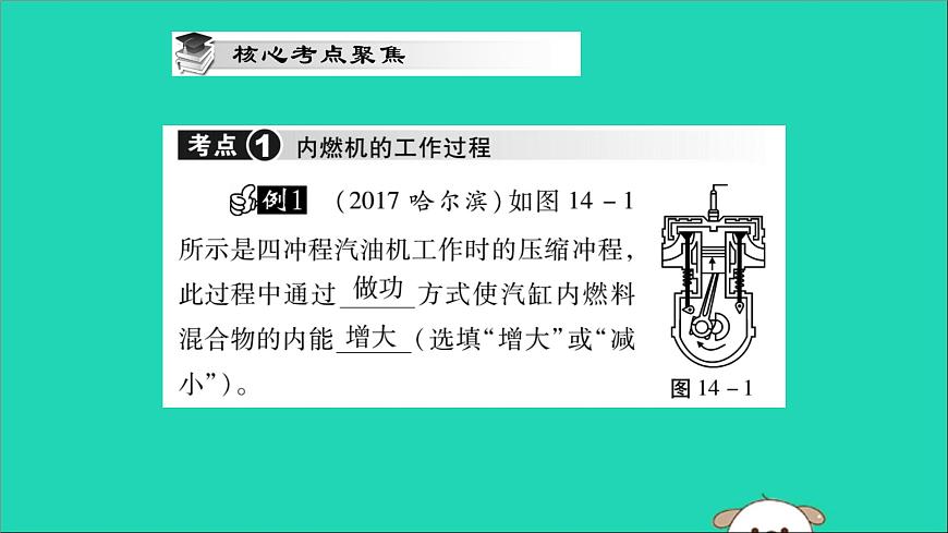 物理人教版九年級上冊同步教學(xué)課件第14章 內(nèi)能的利用 小結(jié)與復(fù)習(xí)第5頁